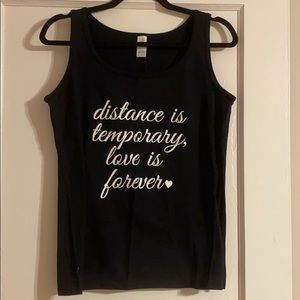 Distance Is Temporary, Love Is Forever 🤍 Tank
